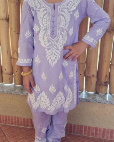 Front view of Modal set - Lavender